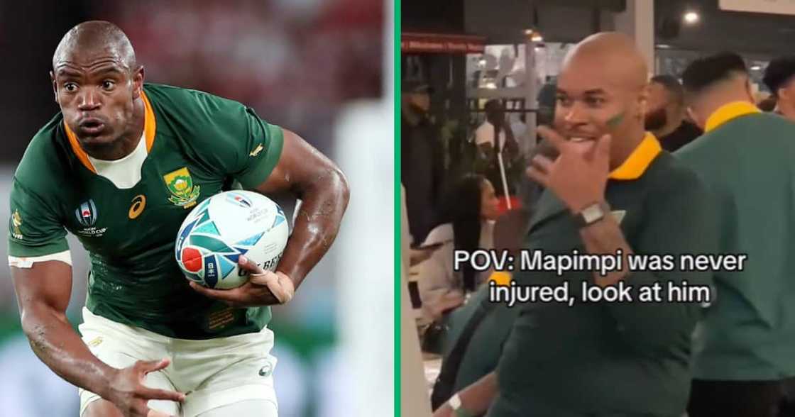 Man claiming to look like Springbok Makazole Mapimpi gets roasted on TikTok Man claiming to look like Springbok Makazole Mapimpi gets roasted on TikTok