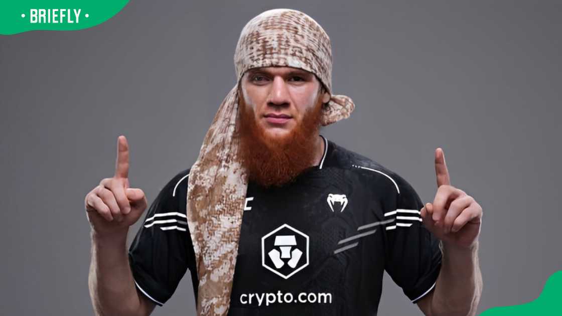 Shara Magomedov during the UFC 294 event Shara Magomedov during the UFC 294 event