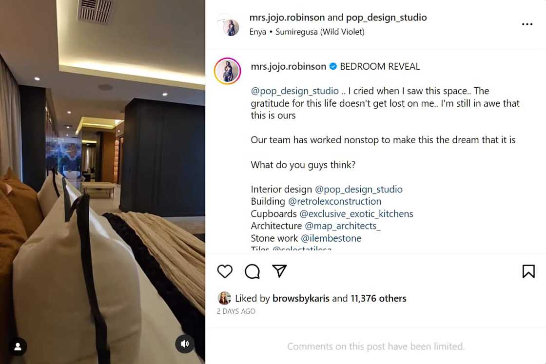 ‘Real Housewives of Durban’: Jojo Flaunts Her Lavish Master Bedroom Leaving Netizens in Awe