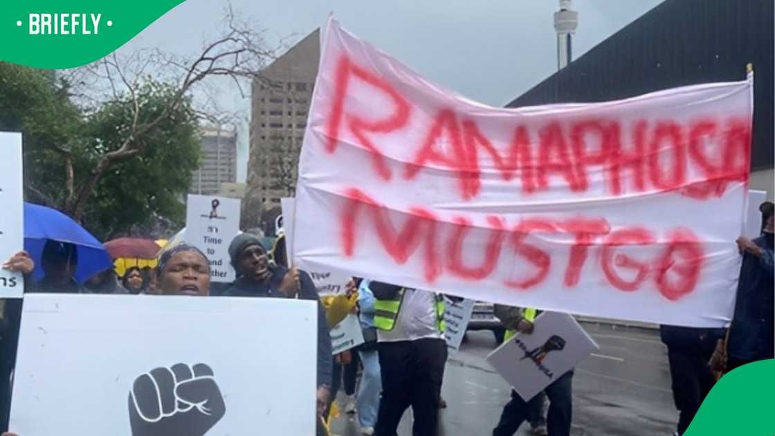 StandUp SA and Enough is Enough embarked on a march to the Union Buildings StandUp SA and Enough is Enough embarked on a march to the Union Buildings