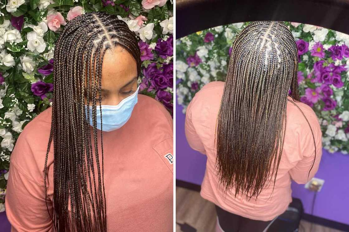 Micro knotless braids