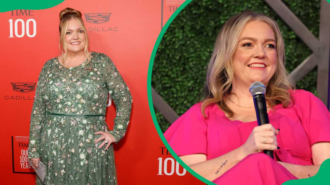 Colleen Hoover at Lincoln Centre in New York City (L). Colleen Hoover in Grapevine, Texas (R). Colleen Hoover at Lincoln Centre in New York City (L). Colleen Hoover in Grapevine, Texas (R).