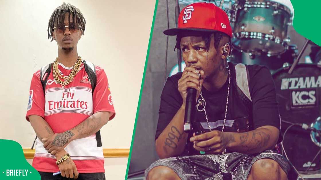 Emtee was criticised for using AI-images to show off his recording studio. Emtee was criticised for using AI-images to show off his recording studio.