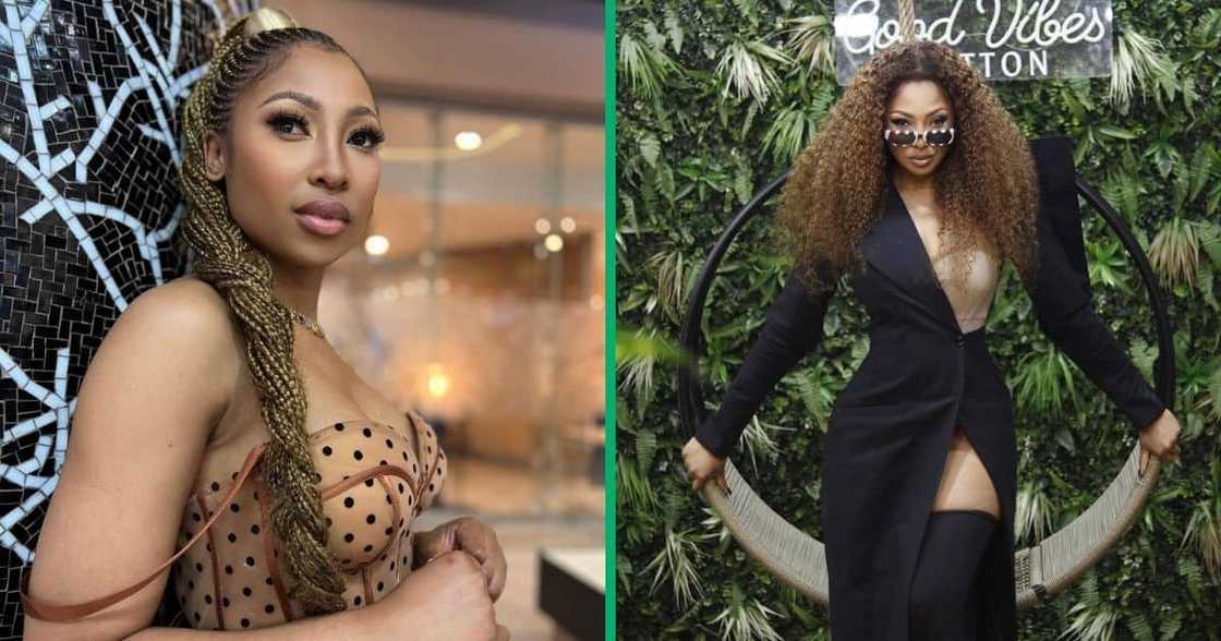 Enhle Mbali is gearing up for her 'Freedom Collection' fashion show with her doppelgängers Enhle Mbali is gearing up for her 'Freedom Collection' fashion show with her doppelgängers