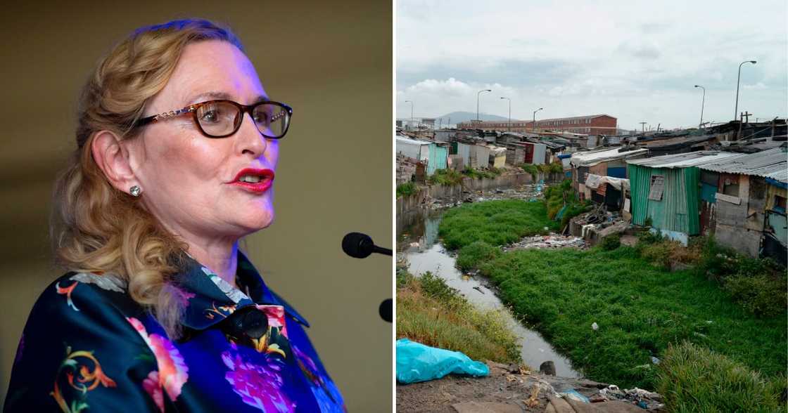 Helen Zille, claims life is better for the poor, Western Cape, electricity and running water, DA Helen Zille, claims life is better for the poor, Western Cape, electricity and running water, DA