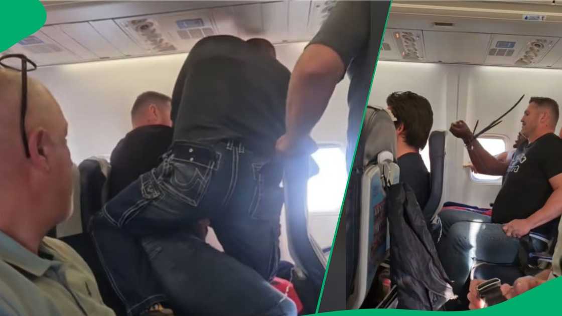 Men on flight involved in aeroplane drama Men on flight involved in aeroplane drama