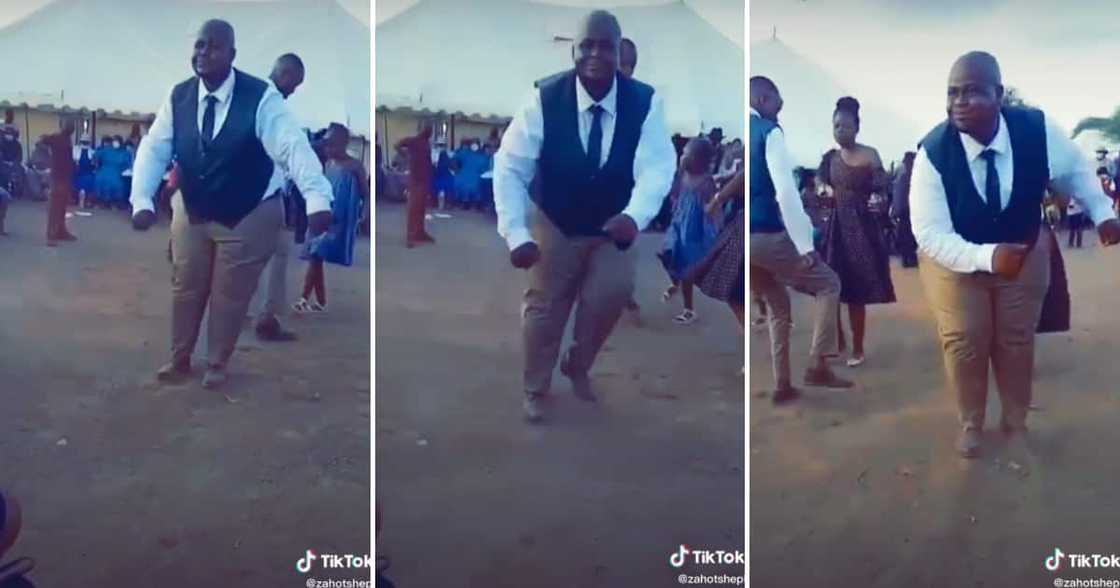 A groomsman stunned Netizens across Mzansi with his infectious vibes. A groomsman stunned Netizens across Mzansi with his infectious vibes.