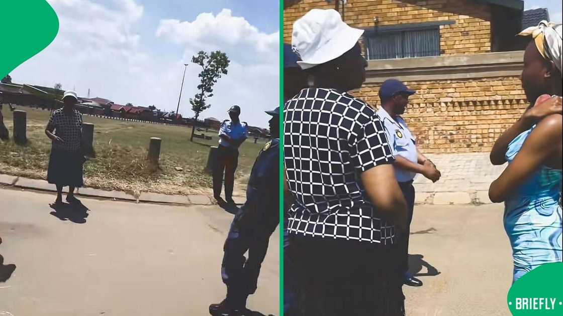 A woman appeared in a TikTok video being questioned by the police after pranking her grandparents. A woman appeared in a TikTok video being questioned by the police after pranking her grandparents.