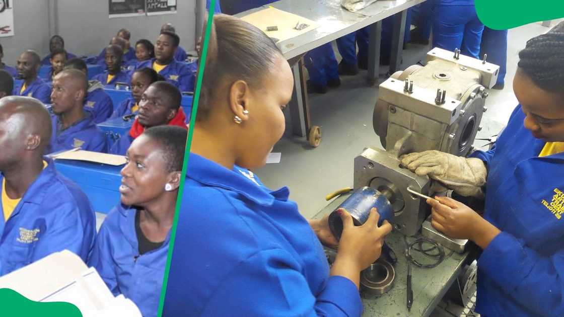 Ekurhuleni East TVET College students at Artisan and Skills Development Centre (ASDC) Ekurhuleni East TVET College students at Artisan and Skills Development Centre (ASDC)
