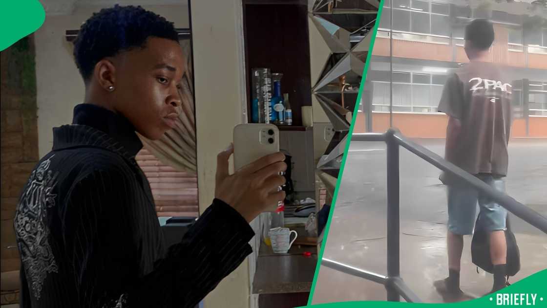 TikTok users shared amusing comments after watching a young man cruising in the rain with no umbrella TikTok users shared amusing comments after watching a young man cruising in the rain with no umbrella