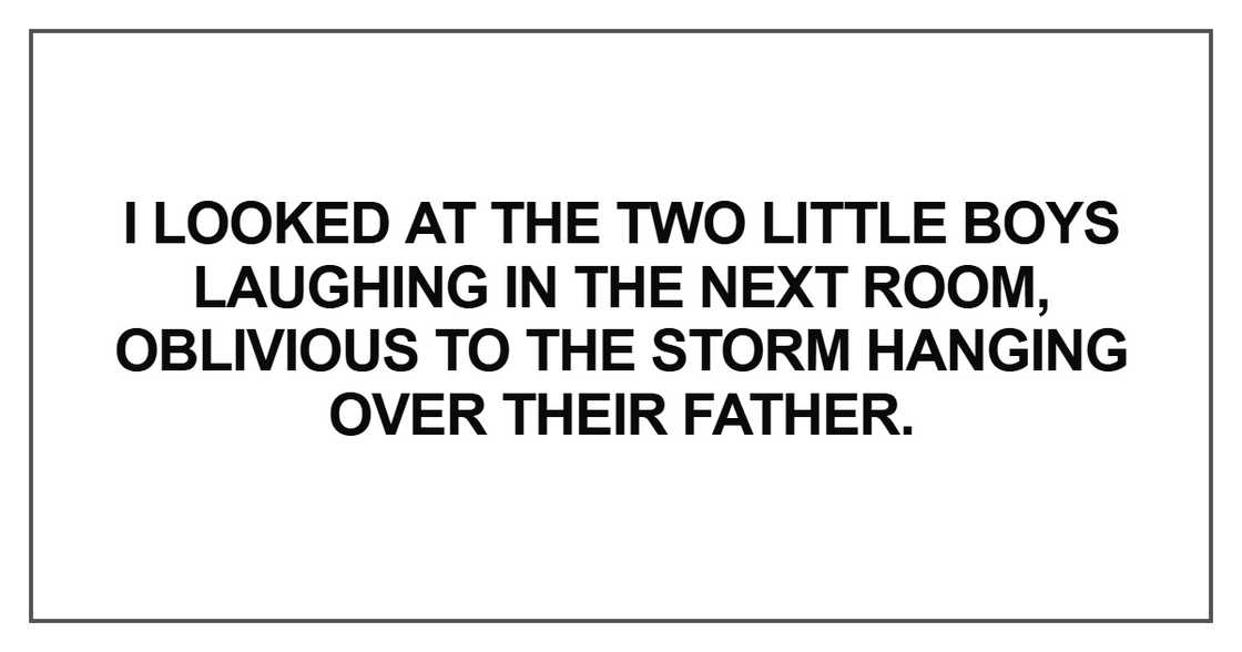 I looked at the two little boys