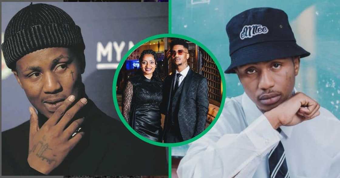 Rapper Emtee the Hustla spoke to L-Tido on his podcast about the relationship with his baby mama Nicole Chinsamy. Rapper Emtee the Hustla spoke to L-Tido on his podcast about the relationship with his baby mama Nicole Chinsamy.