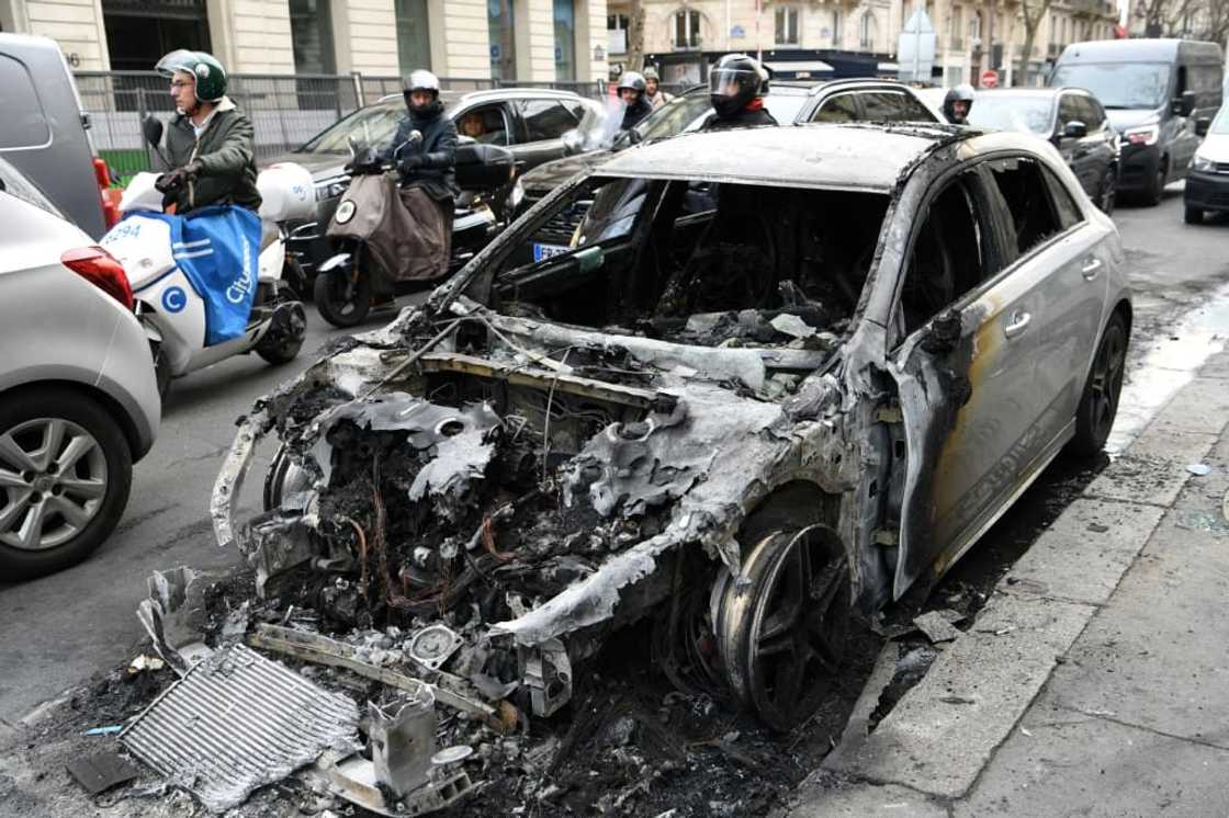 Unrest on Thursday saw 310 people arrested across France, the interior minister said Unrest on Thursday saw 310 people arrested across France, the interior minister said