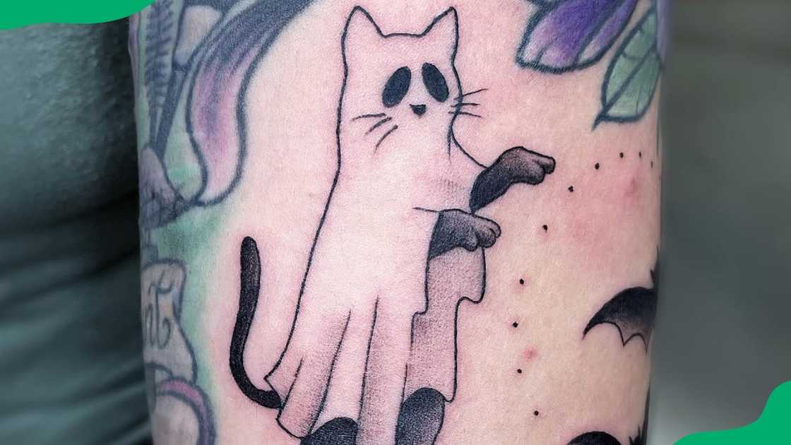Ghost cat tattoo Ghost cat tattoo