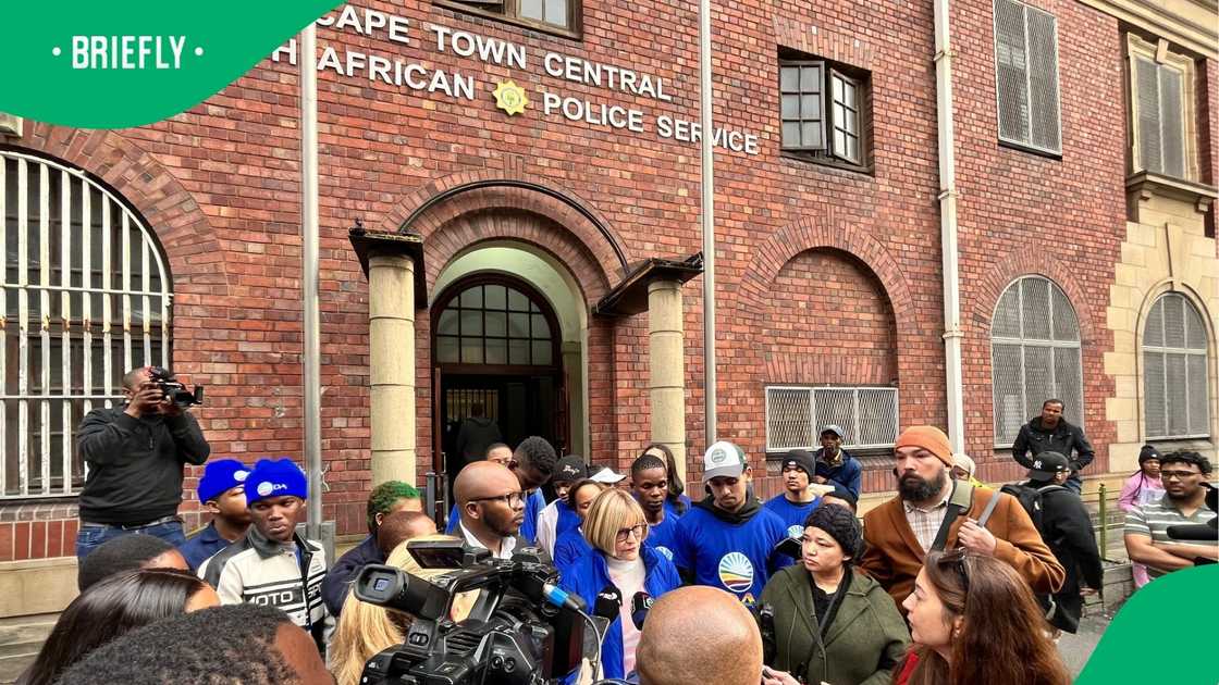 The Democratic Alliance laid charges at the Cape Town Police Station
