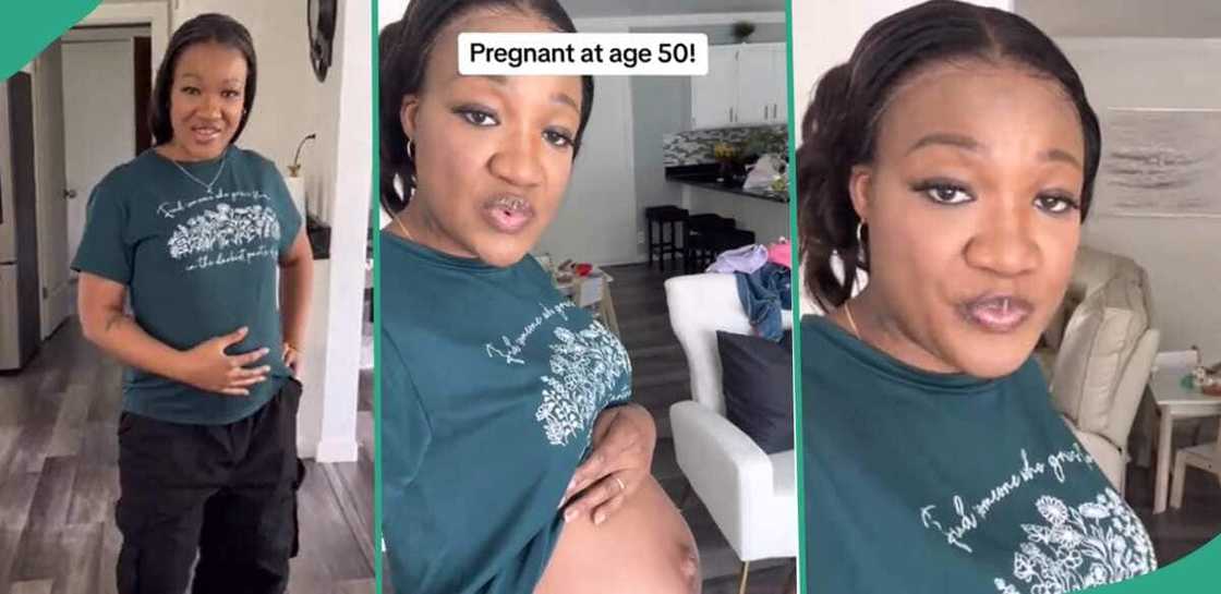 Woman who got pregnant at the age of 50.