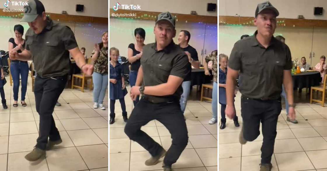 Man dancing to Mandoza's Nkalakatha