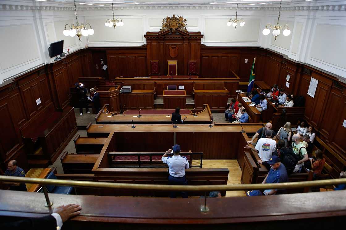 A view of a South African court.