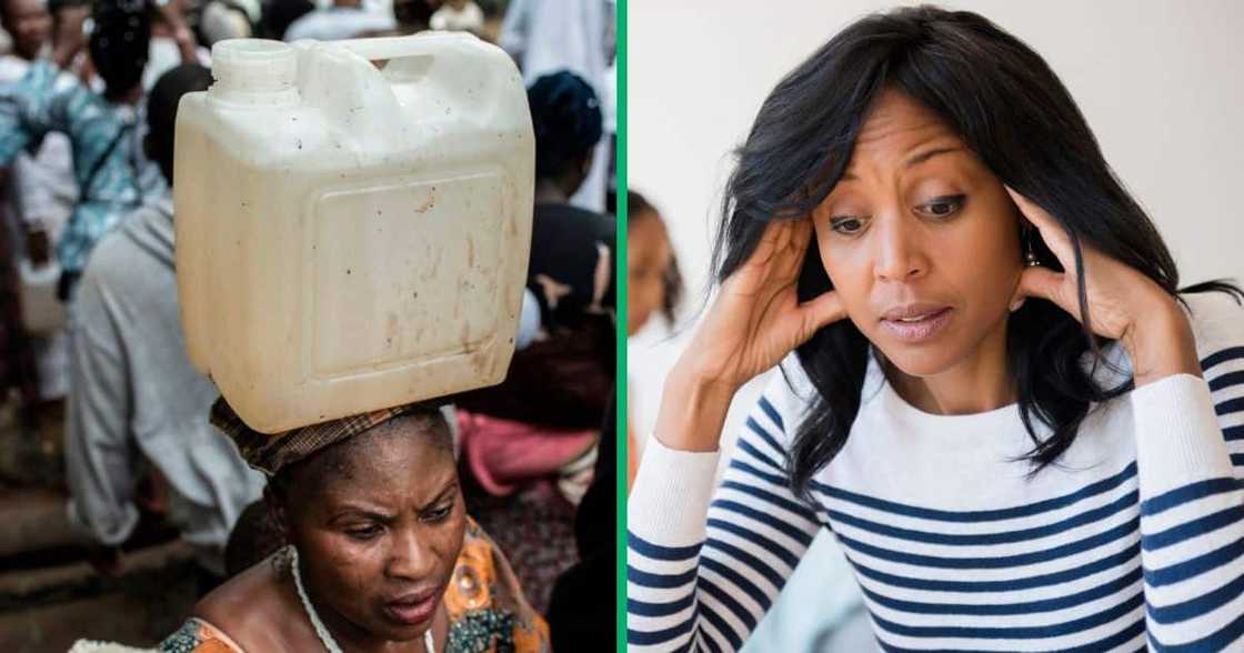 Pregnant women from Seshego Hospital were forced to fetch water to use in the pregnancy ward Pregnant women from Seshego Hospital were forced to fetch water to use in the pregnancy ward