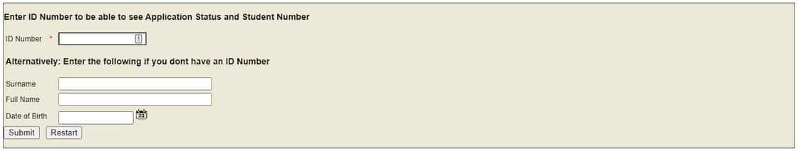 Check your admission status page Check your admission status page