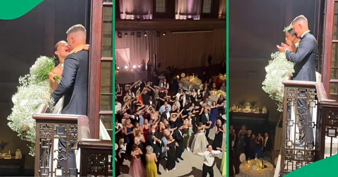 A bride received a beautiful wedding gift A bride received a beautiful wedding gift