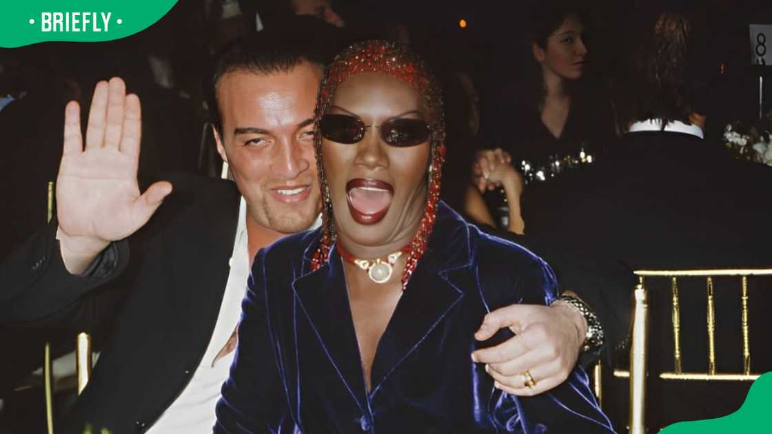 Grace Jones and Atila Altaunbay at an event Grace Jones and Atila Altaunbay at an event