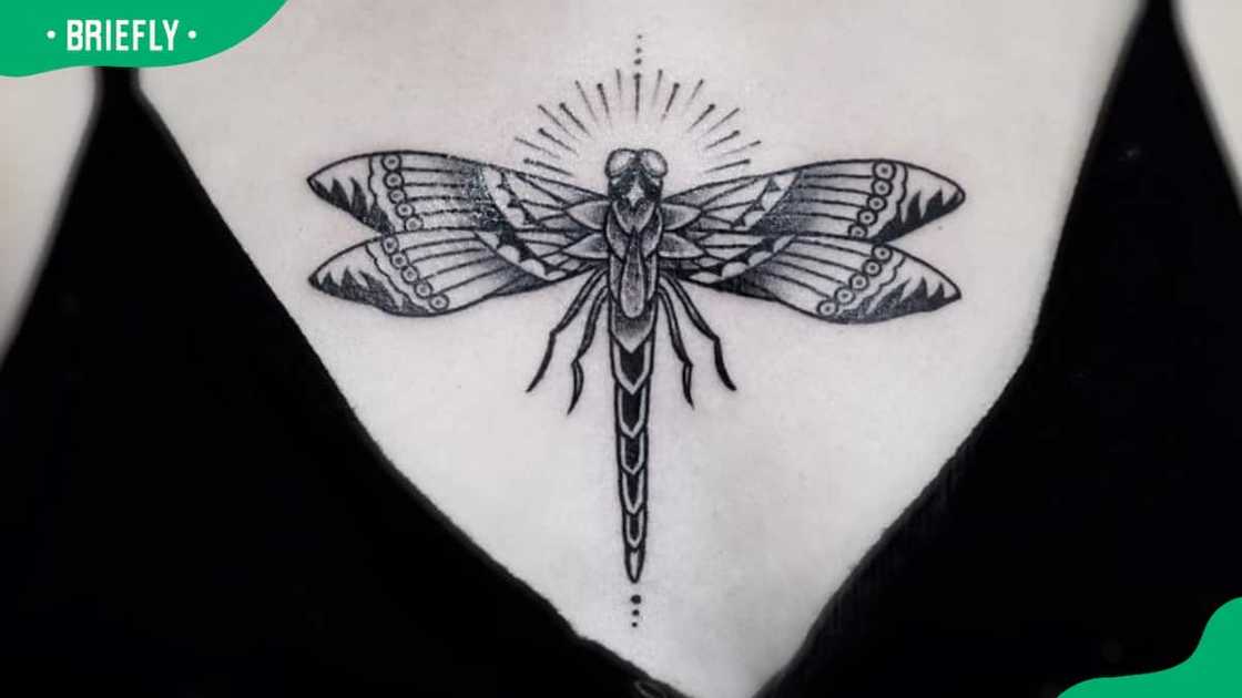 Illuminating dragonfly tattoo Illuminating dragonfly tattoo