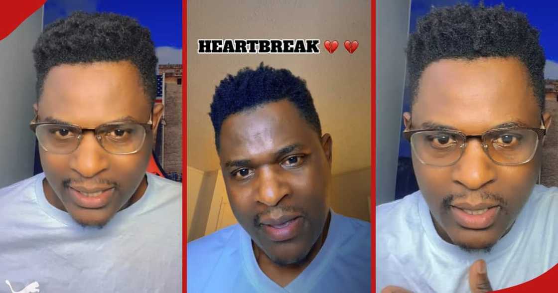 US-based Kenyan man Albert claims his wife dumped him after moving her to the US. US-based Kenyan man Albert claims his wife dumped him after moving her to the US.