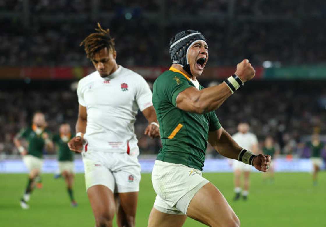 Cheslin Kolbe, known for his electrifying pace and dazzling footwork, was crowned the Men’s Player of the Year.Image Credit/Shaun Botterill. Cheslin Kolbe, known for his electrifying pace and dazzling footwork, was crowned the Men’s Player of the Year.Image Credit/Shaun Botterill.