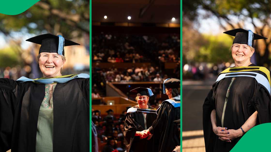 Social media users were motivated after seeing a 75-year old graduate from a local university