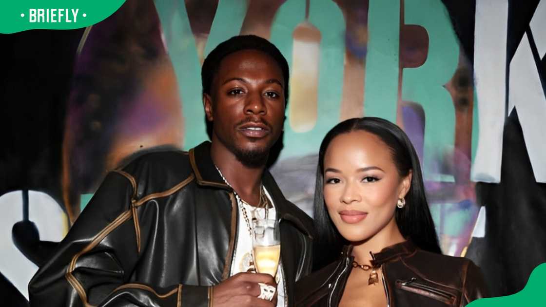 Joey Badass and Serayah Pack at Stella McCartney Joey Badass and Serayah Pack at Stella McCartney