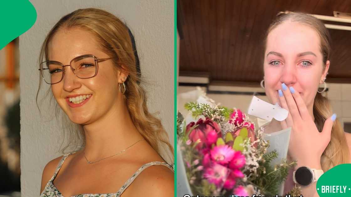 The emotional video showed her discovering different kinds of chocolate sent by her friends