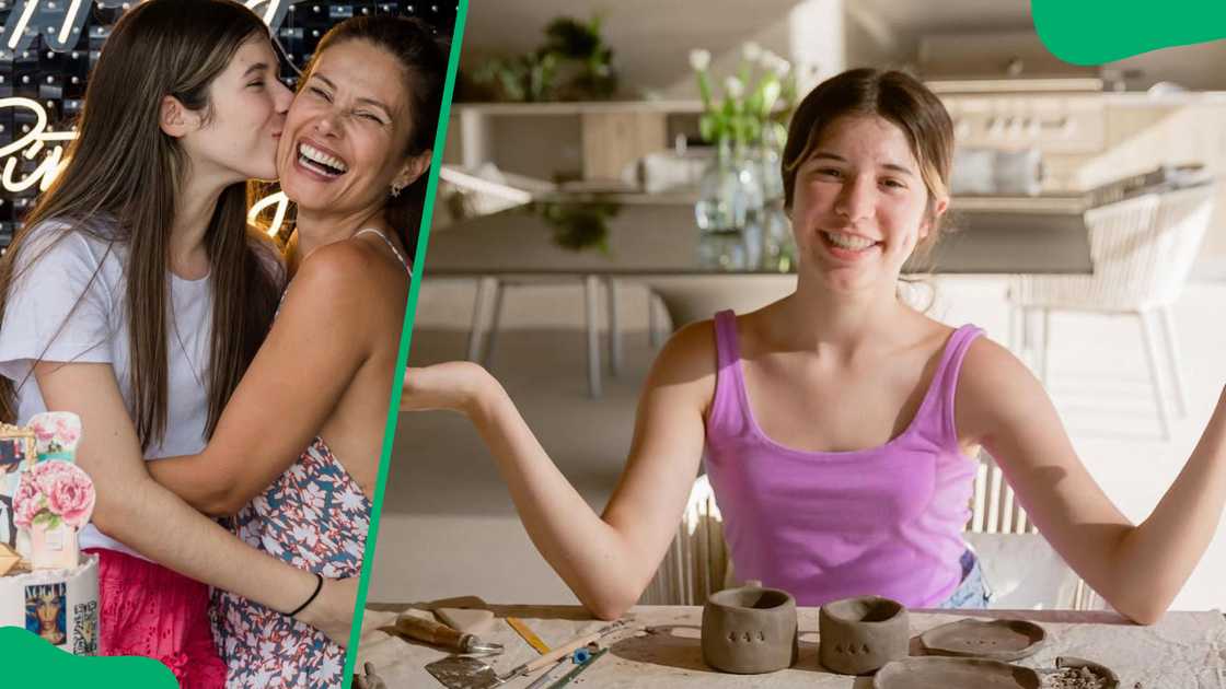 Adriana Henao with her daughter Mikaella Castroneves Adriana Henao with her daughter Mikaella Castroneves