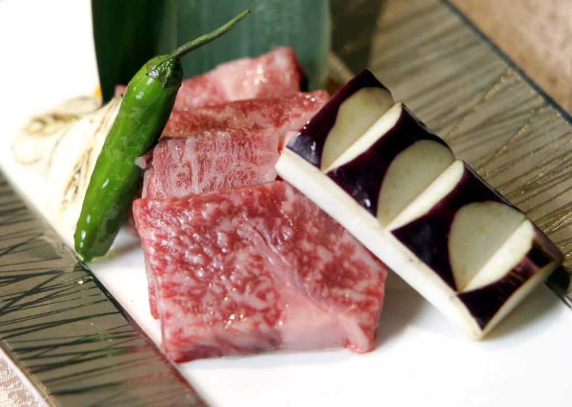 Photo of A5 Kagoshima Japanese Wagyu Beef at Xenri D'Zen in Jardine's Bazaar, Causeway Bay. Photo of A5 Kagoshima Japanese Wagyu Beef at Xenri D'Zen in Jardine's Bazaar, Causeway Bay.