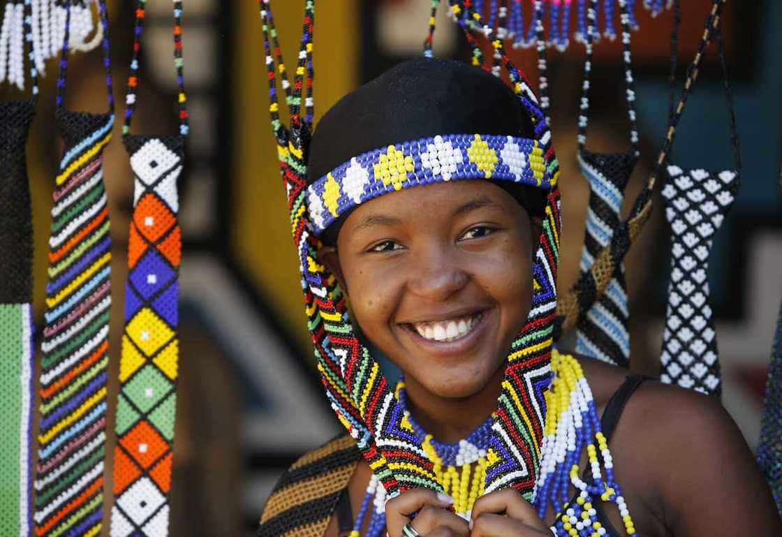 Traditional Zulu attire Traditional Zulu attire