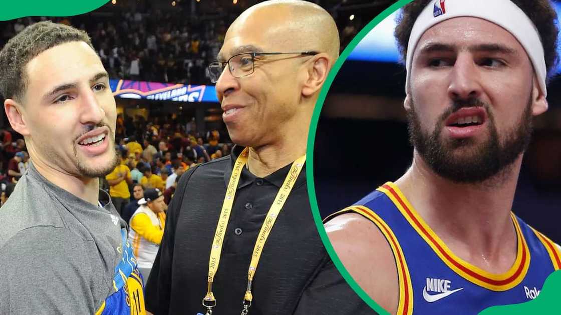 Klay Thompson and his father Mychal Klay Thompson and his father Mychal