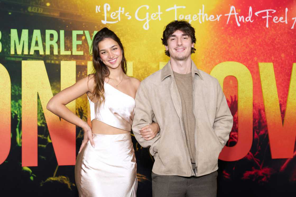 Mika Lafuente and Bryce Hall at the Regency Village Theatre in 2024