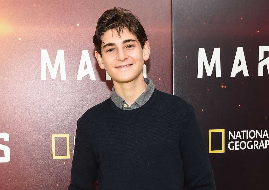David Mazouz at the School of Visual Arts New York City David Mazouz at the School of Visual Arts New York City