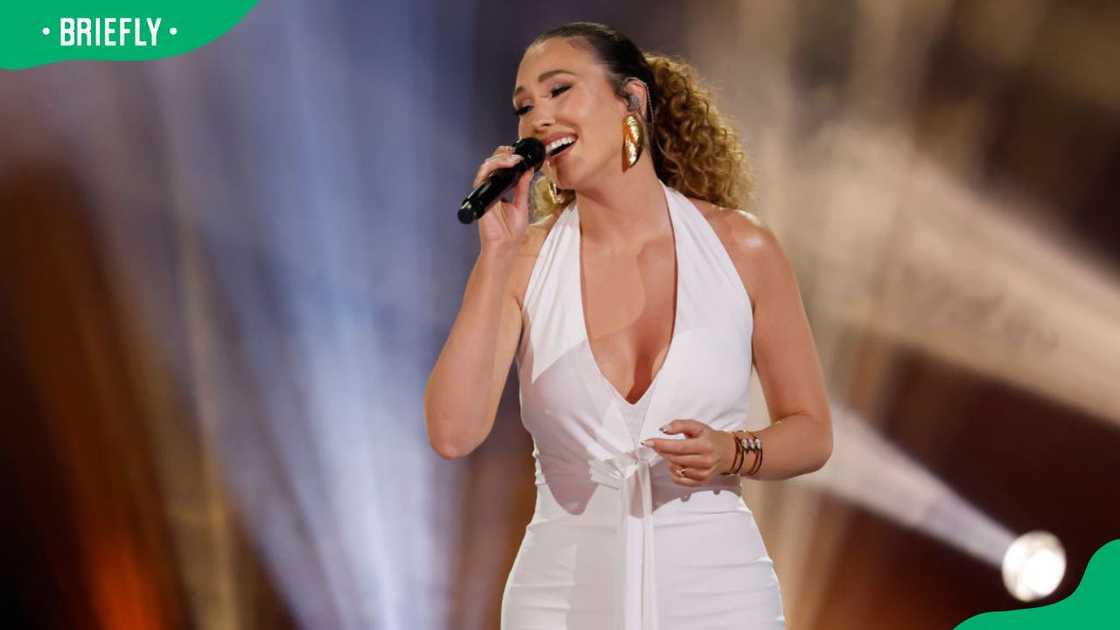 Singer during Season 19 of America's Got Talent in 2024 Singer during Season 19 of America's Got Talent in 2024