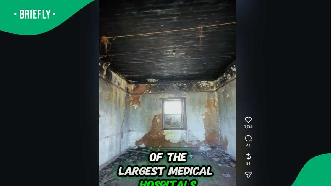 An abandoned building. An abandoned building.