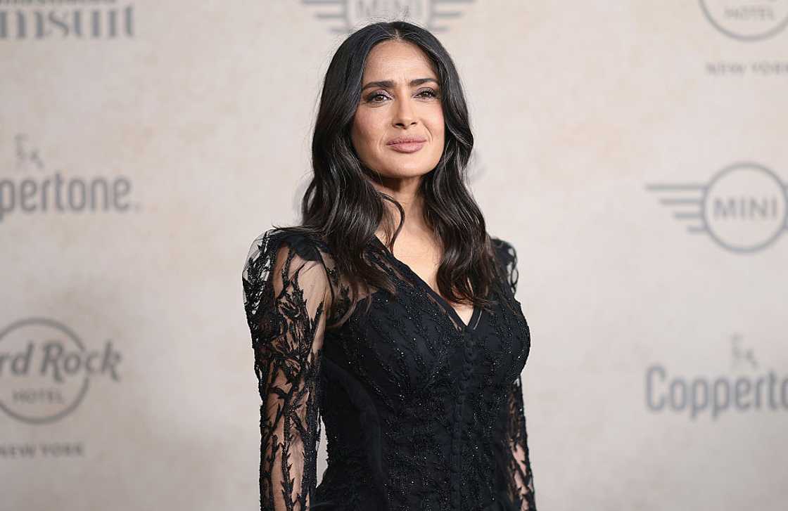 Salma Hayek at Hard Rock Hotel New York in New York City. Salma Hayek at Hard Rock Hotel New York in New York City.