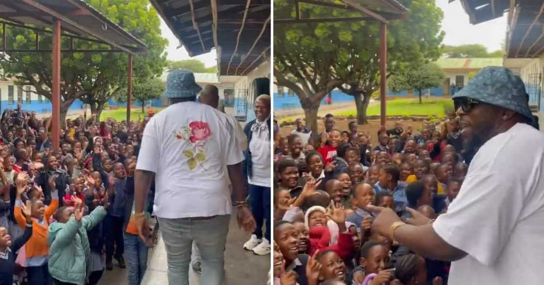DJ Maphorisa visited a Primary School DJ Maphorisa visited a Primary School