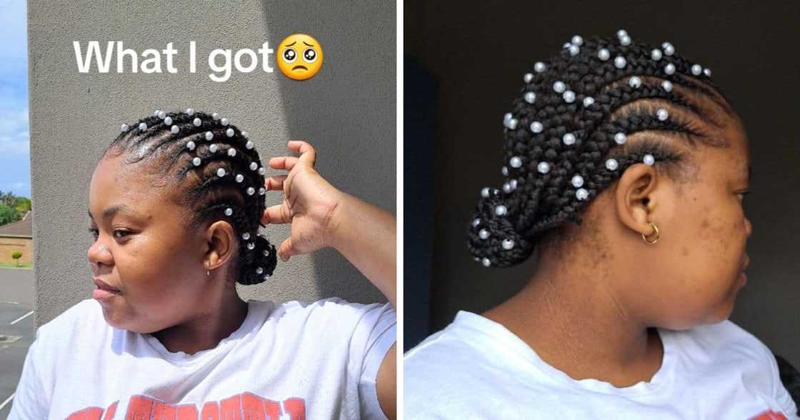 Young woman shares video of hair. Young woman shares video of hair.