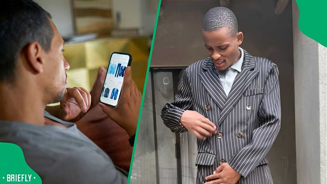SA man rejects Shein suit shopping fail in TikTok video SA man rejects Shein suit shopping fail in TikTok video