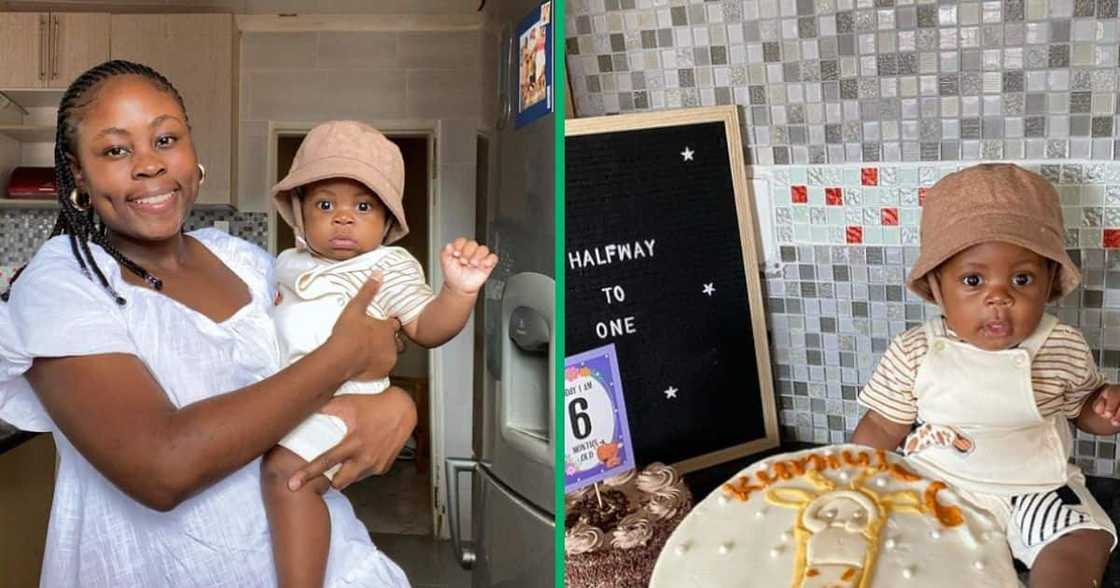 Mom shares her son's milestone cake