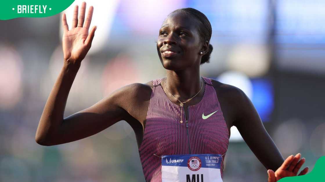 Athing Mu during the 2024 U.S. Olympic Team Trials Track & Field at Hayward Field Athing Mu during the 2024 U.S. Olympic Team Trials Track & Field at Hayward Field