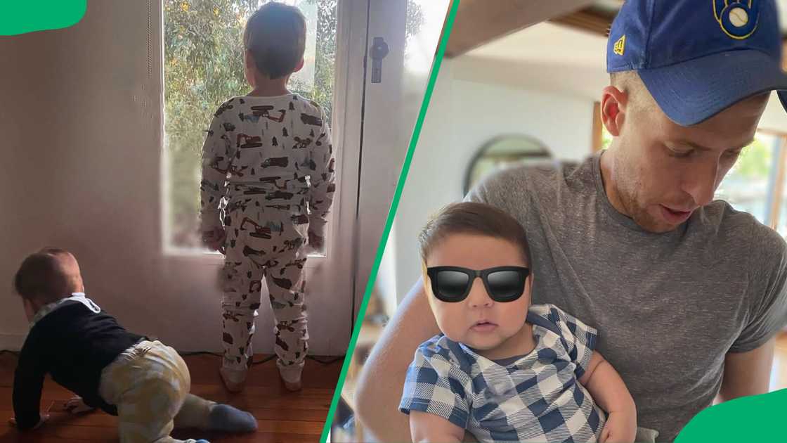 Michaela Conlin's children and their father Michaela Conlin's children and their father