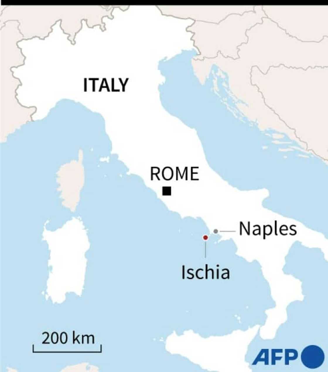 The heavy rain sent torrents of mud through the streets of Casamicciola Terme, on the north of Ischia The heavy rain sent torrents of mud through the streets of Casamicciola Terme, on the north of Ischia