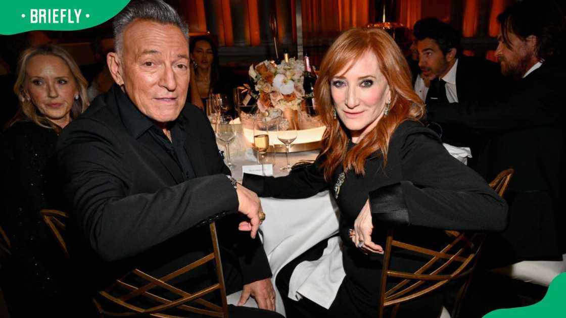 Bruce Springsteen and Patti Scialfa during the 2024 Golden Globe Awards held at the Beverly Hilton Hotel Bruce Springsteen and Patti Scialfa during the 2024 Golden Globe Awards held at the Beverly Hilton Hotel