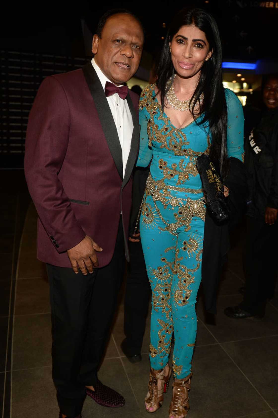 Durban tycoon Vivian Reddy and his wife Sorisha Naidoo during the Miss SA 2018 beauty pageant grand finale Durban tycoon Vivian Reddy and his wife Sorisha Naidoo during the Miss SA 2018 beauty pageant grand finale